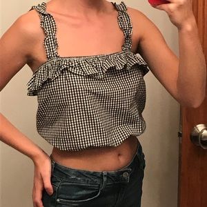 American Eagle Gingham tank